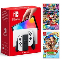 Console Switch OLED + 2 jeux 